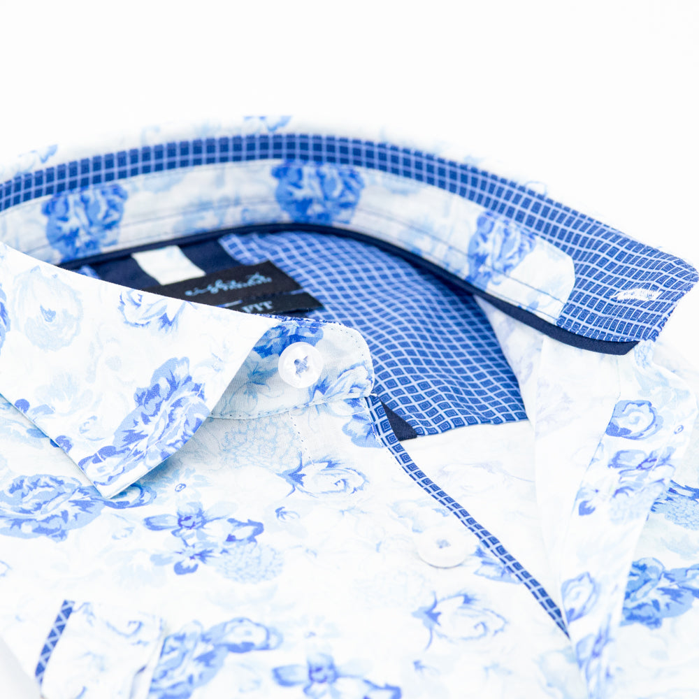 Banquet D'ete Short Sleeve Short Sleeve Button Down Eight-X   