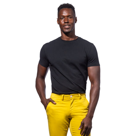 Black Crew Neck T-Shirt Essentials Eight-X   