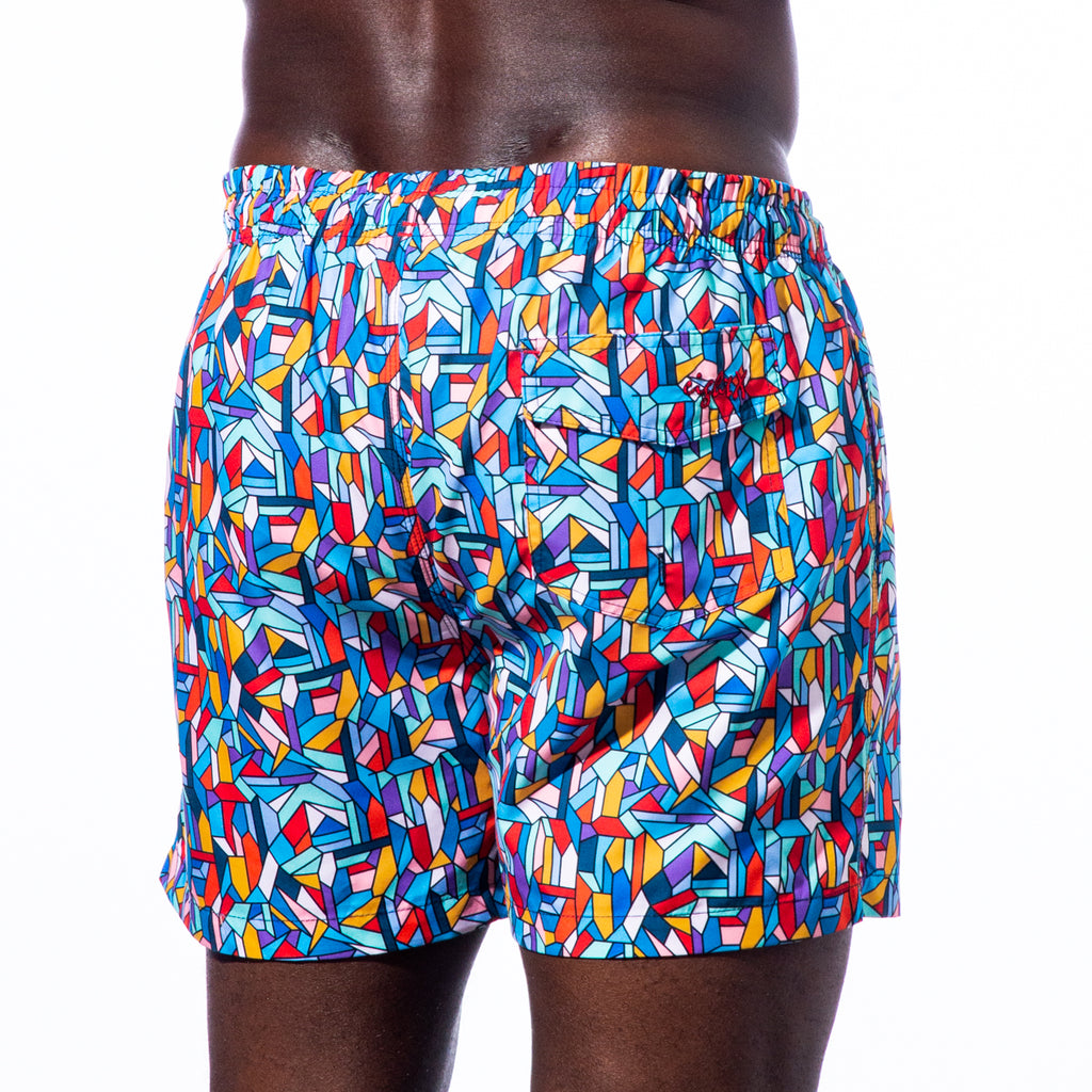 Holy Mosaic! Swim Trunks Swim Trunks Eight-X   