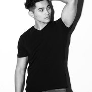 Essential V Neck T-Shirt - Black T-Shirts Eight-X   