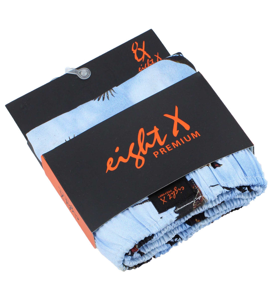 Blue Goose Print Boxers Boxers EightX   