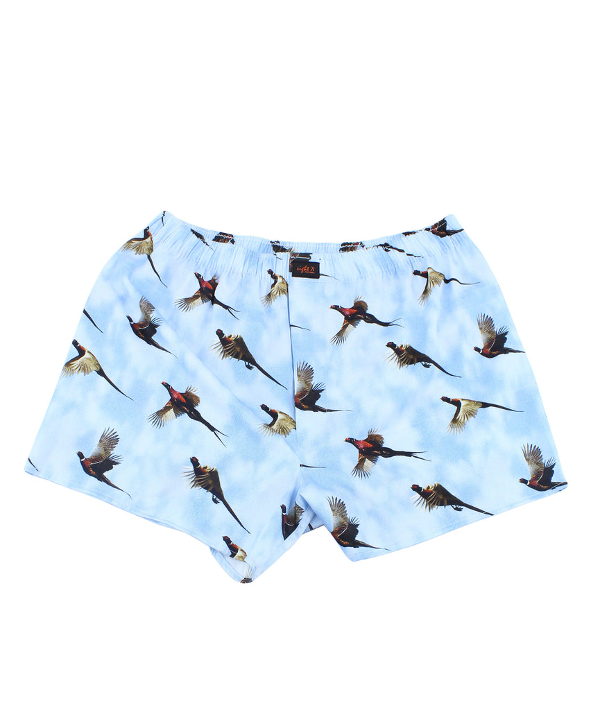 Blue Goose Print Boxers Boxers EightX   