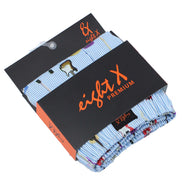 Blue Stripe Guitar Print Boxers Boxers EightX   