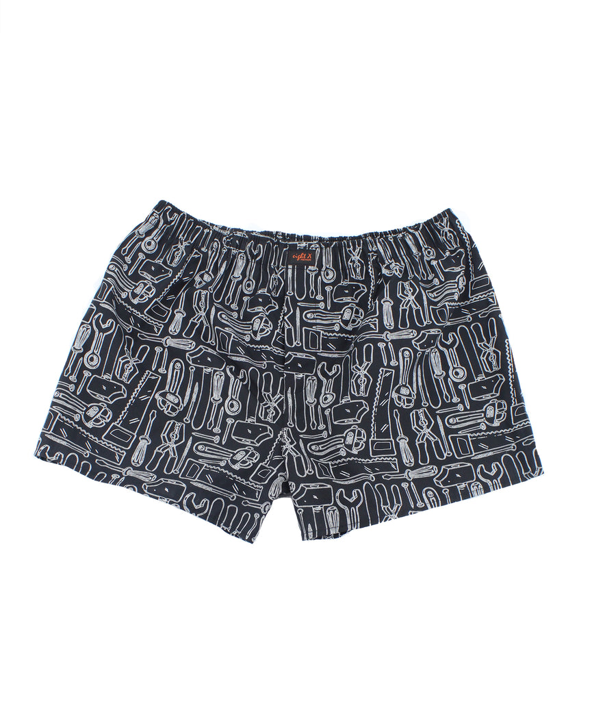 Workshop Print Black Boxers Boxers EightX   