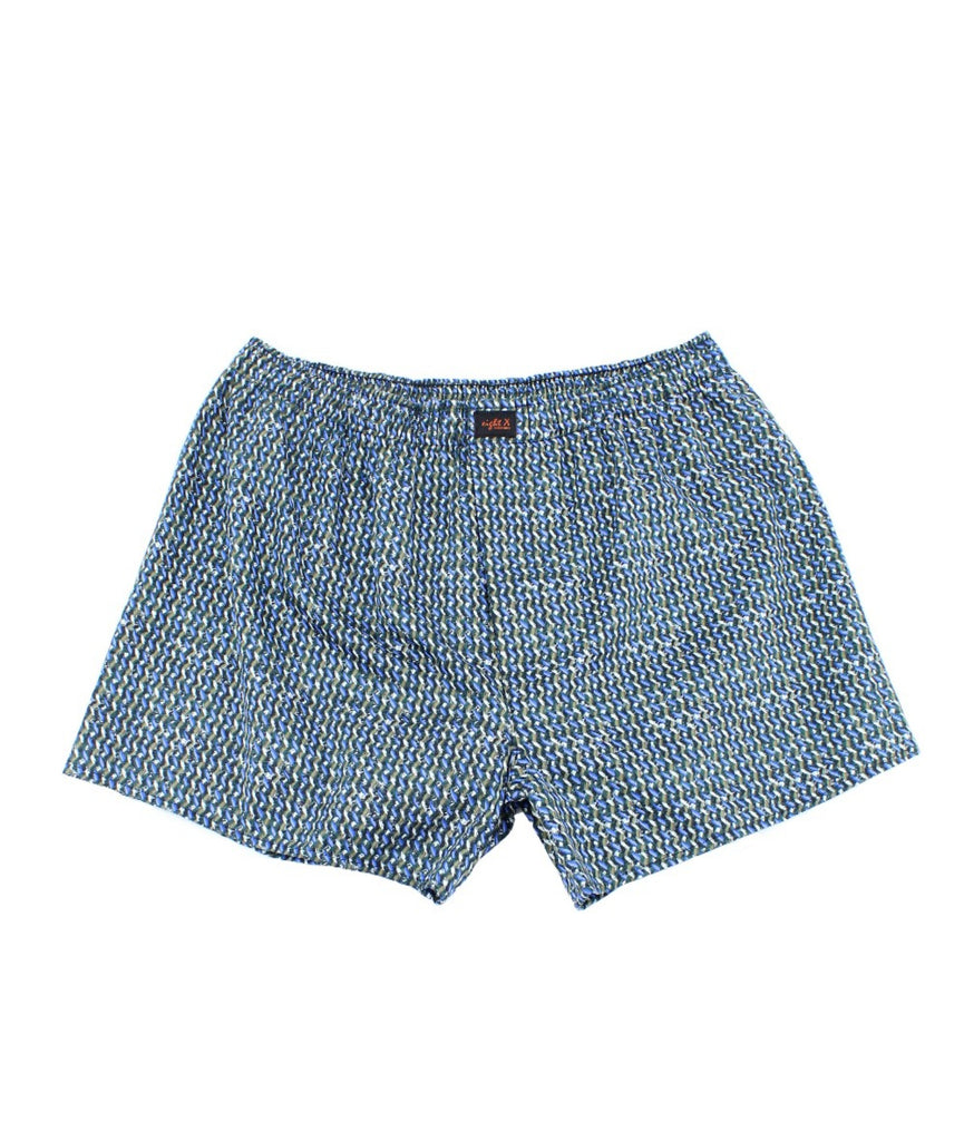 Modern Navy Print Boxers Boxers EightX   