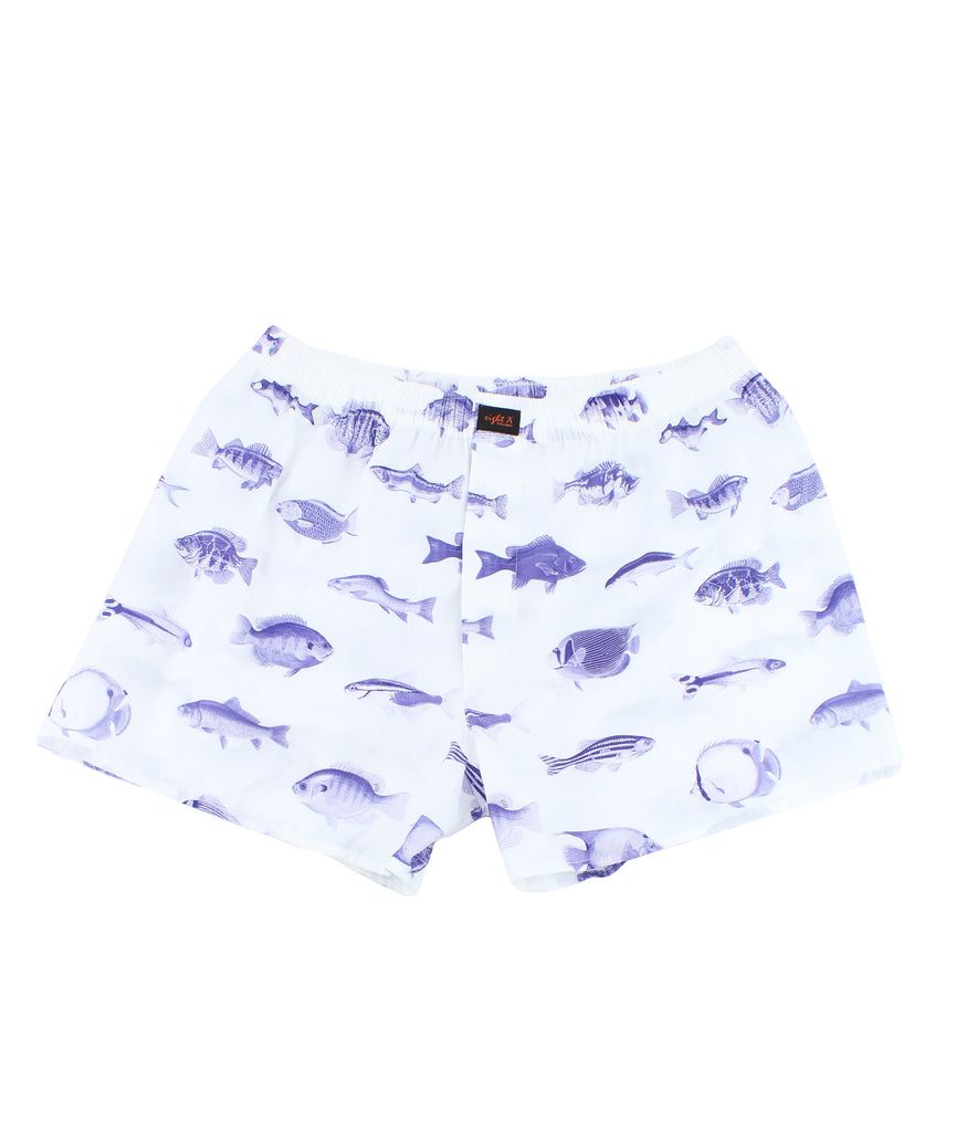 Fish Print Boxers Boxers EightX   