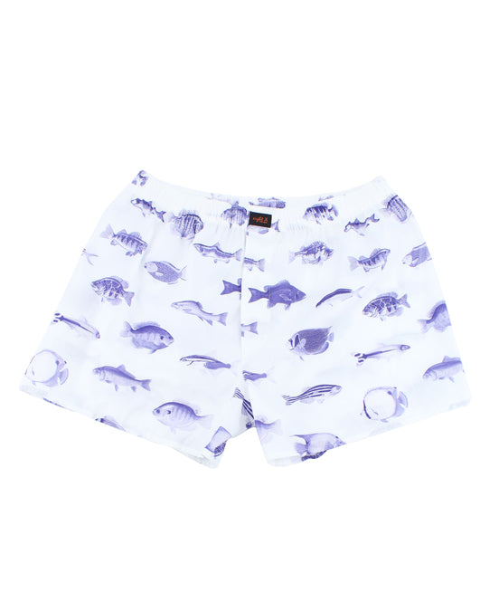 Fish Print Boxers Boxers EightX   