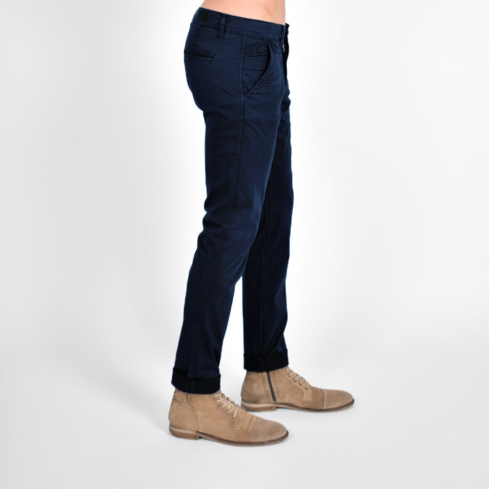 Slim Fit Chino Pants - Navy Chino Pants Eight-X   