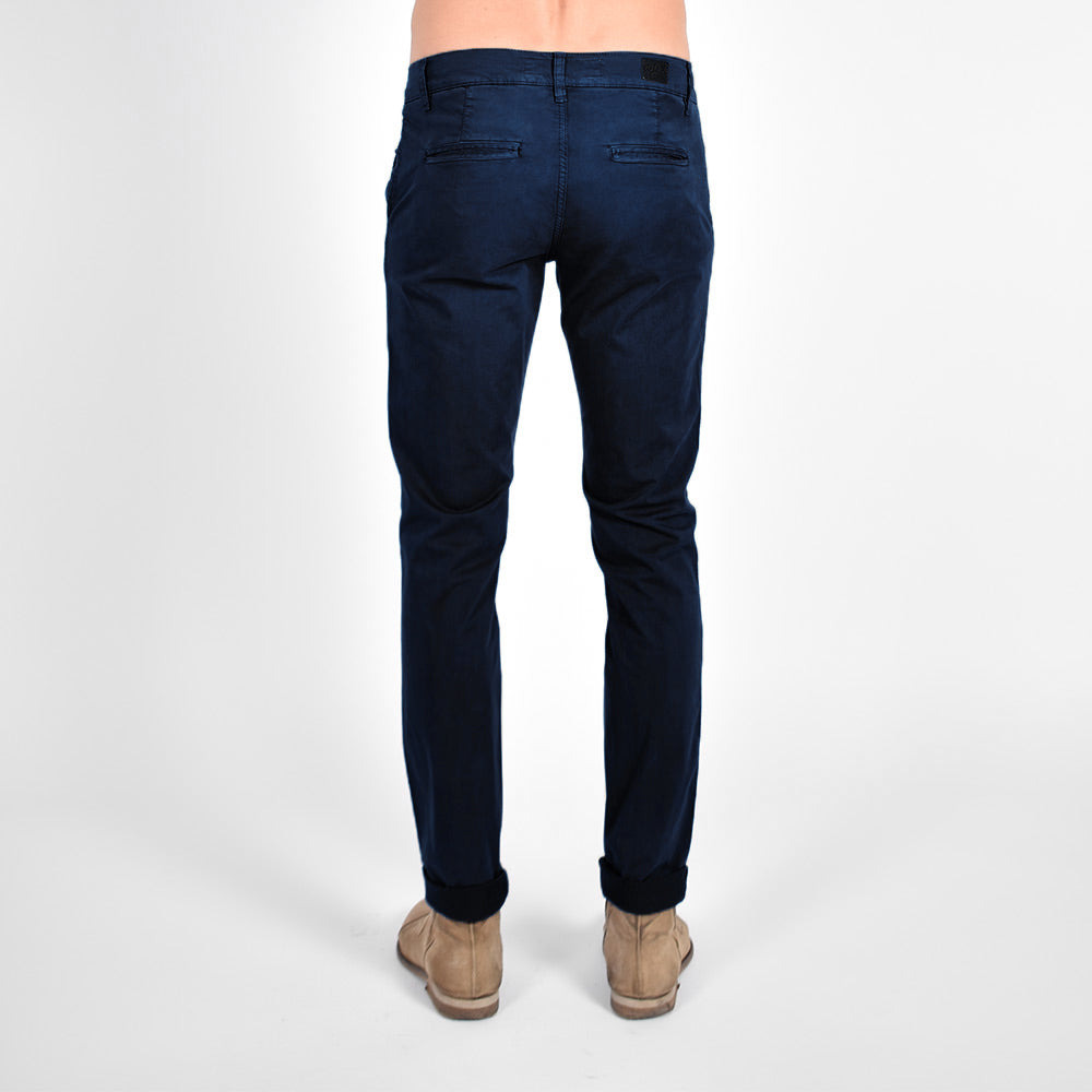 Slim Fit Chino Pants - Navy Chino Pants Eight-X   