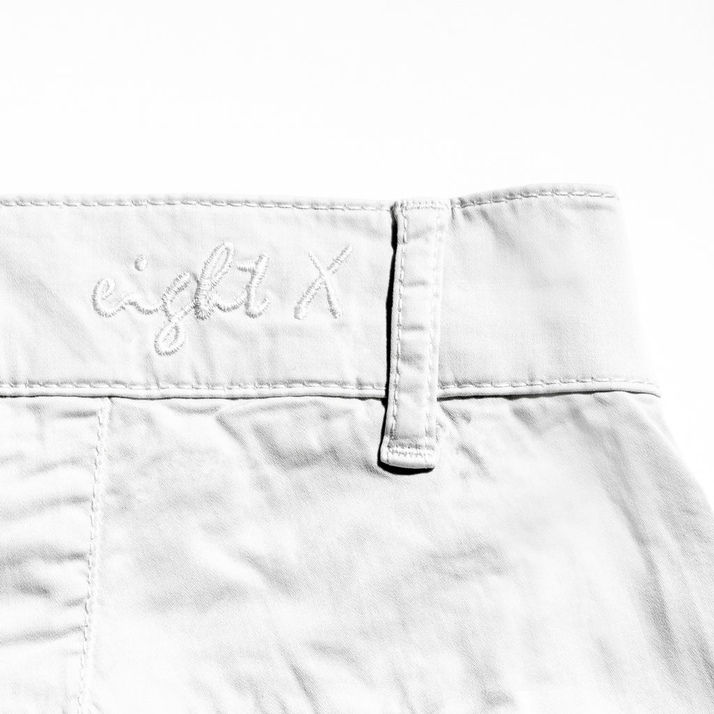 Slim Fit Chino Pants - White Chino Pants Eight-X   