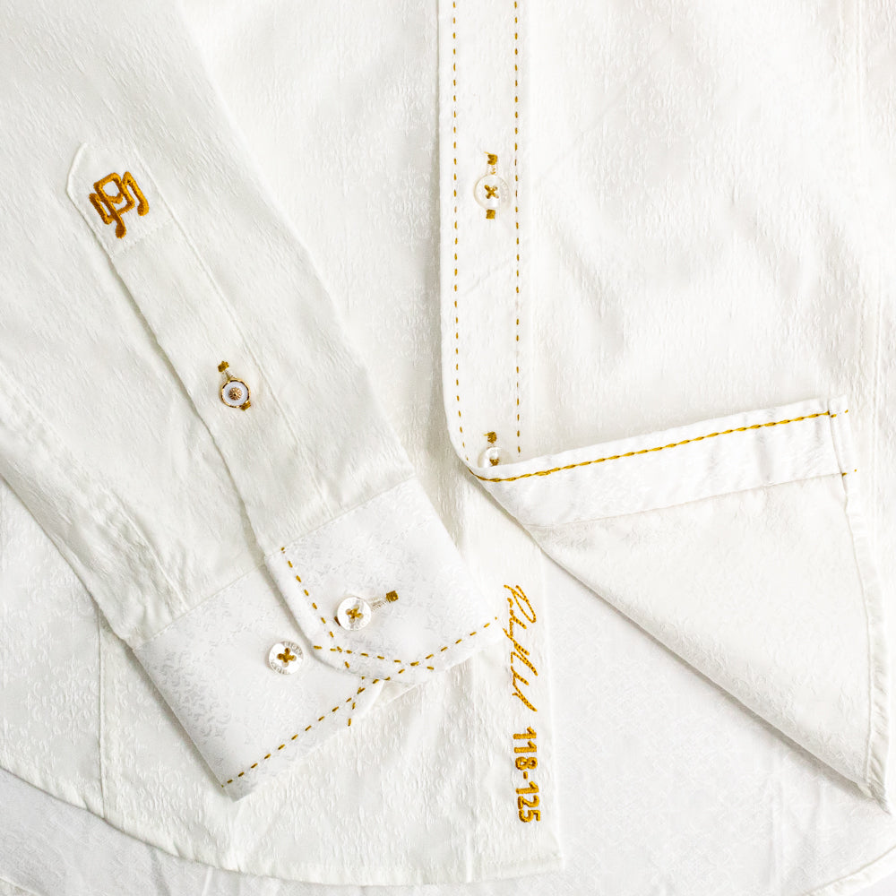 Vivaldi White Button Down  PM Edition Long Sleeve Button Down EightX   