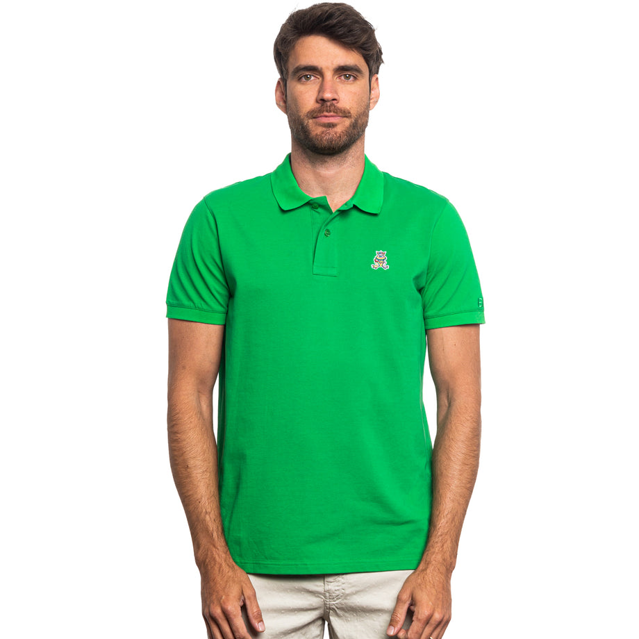 窪塚洋介 8gshoot LOGO PRINT POLO SHIRT HL Sport Asterisk Print Cocky Leaning On Tree Polo – Smith and James