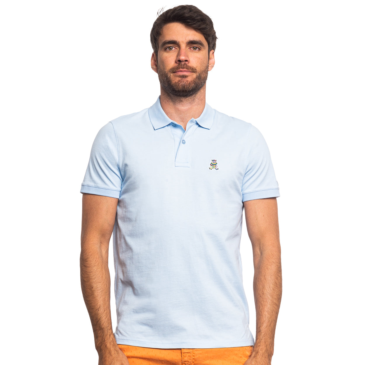 Cannes FROG Slim Fit Polo - Light Blue Polos Eight-X