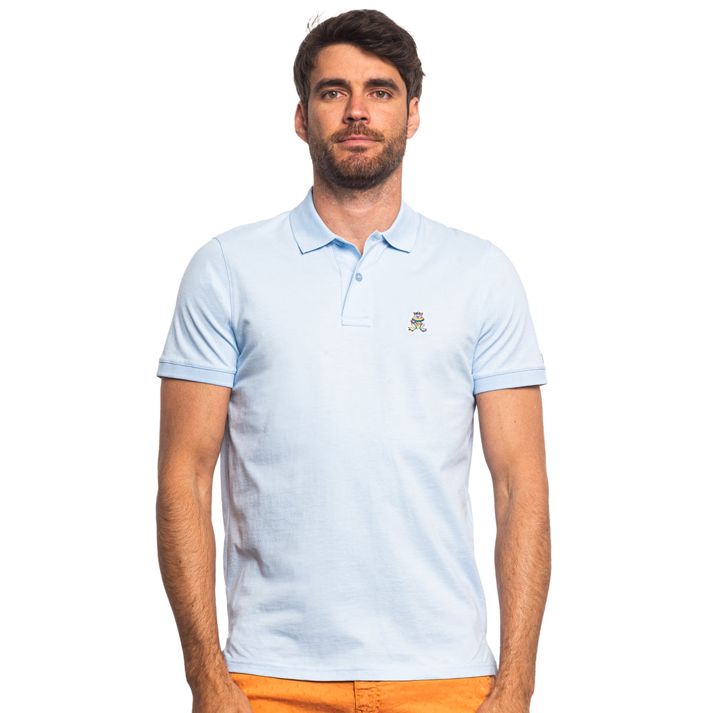 Cannes FROG Slim Fit Polo - Light Blue Polos Eight-X   