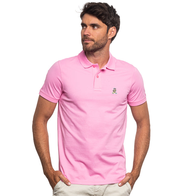 Cannes FROG Slim Fit Polo - Pink Polos Eight-X