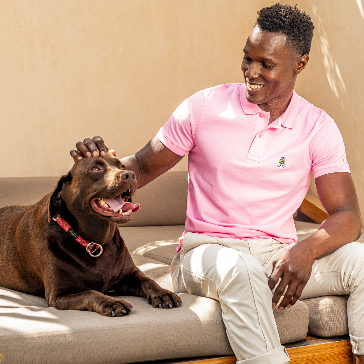 Cannes FROG Slim Fit Polo - Pink Polos Eight-X