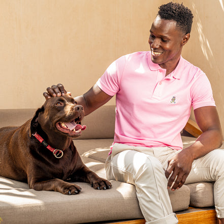 Cannes FROG Slim Fit Polo - Pink Polos Eight-X