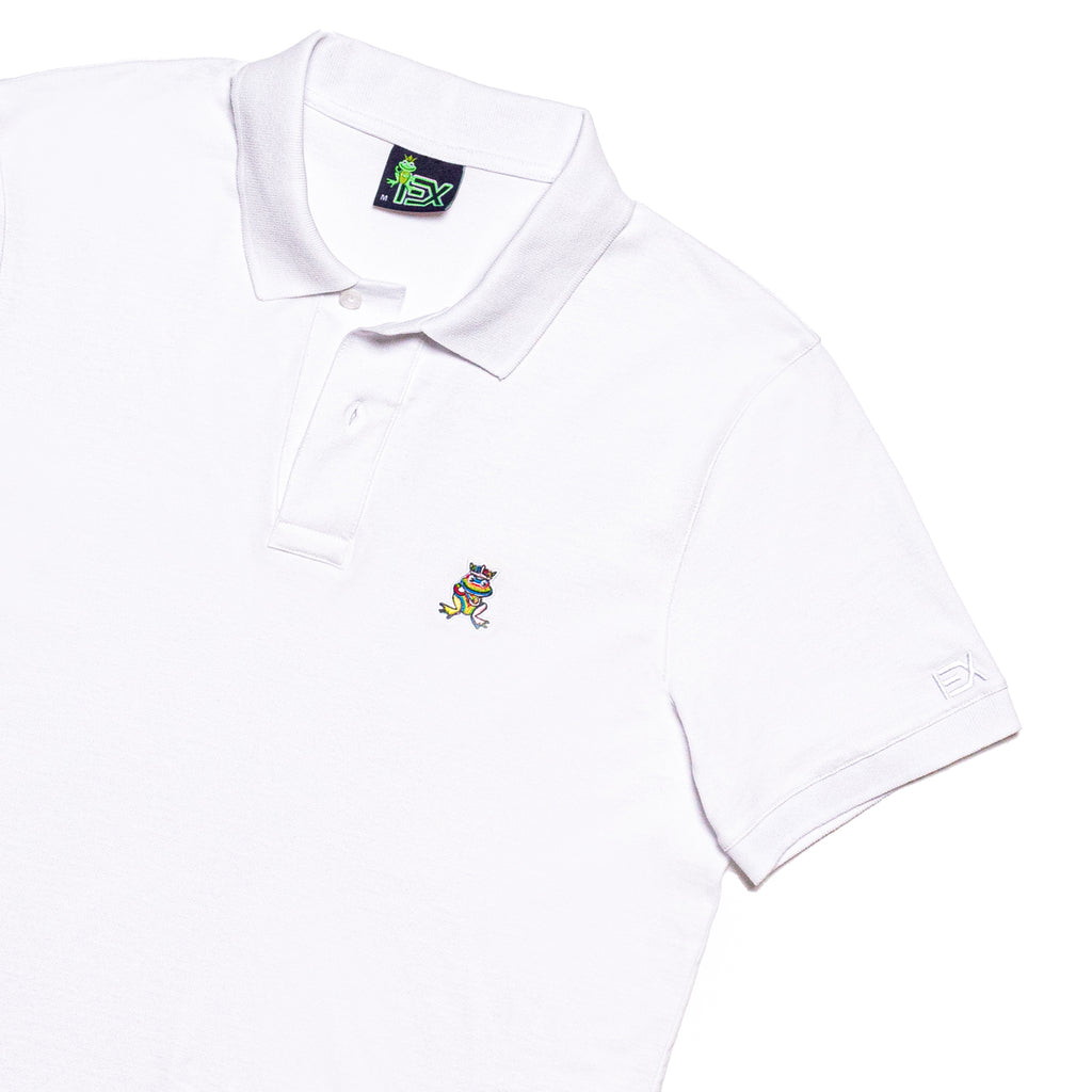 Cannes FROG Slim Fit Polo - White Polos Eight-X   