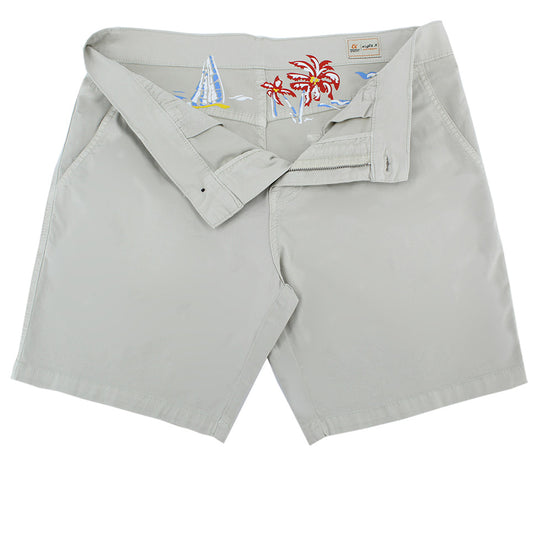 Beige Slim Fit Chino Shorts Chino Shorts Eight-X   