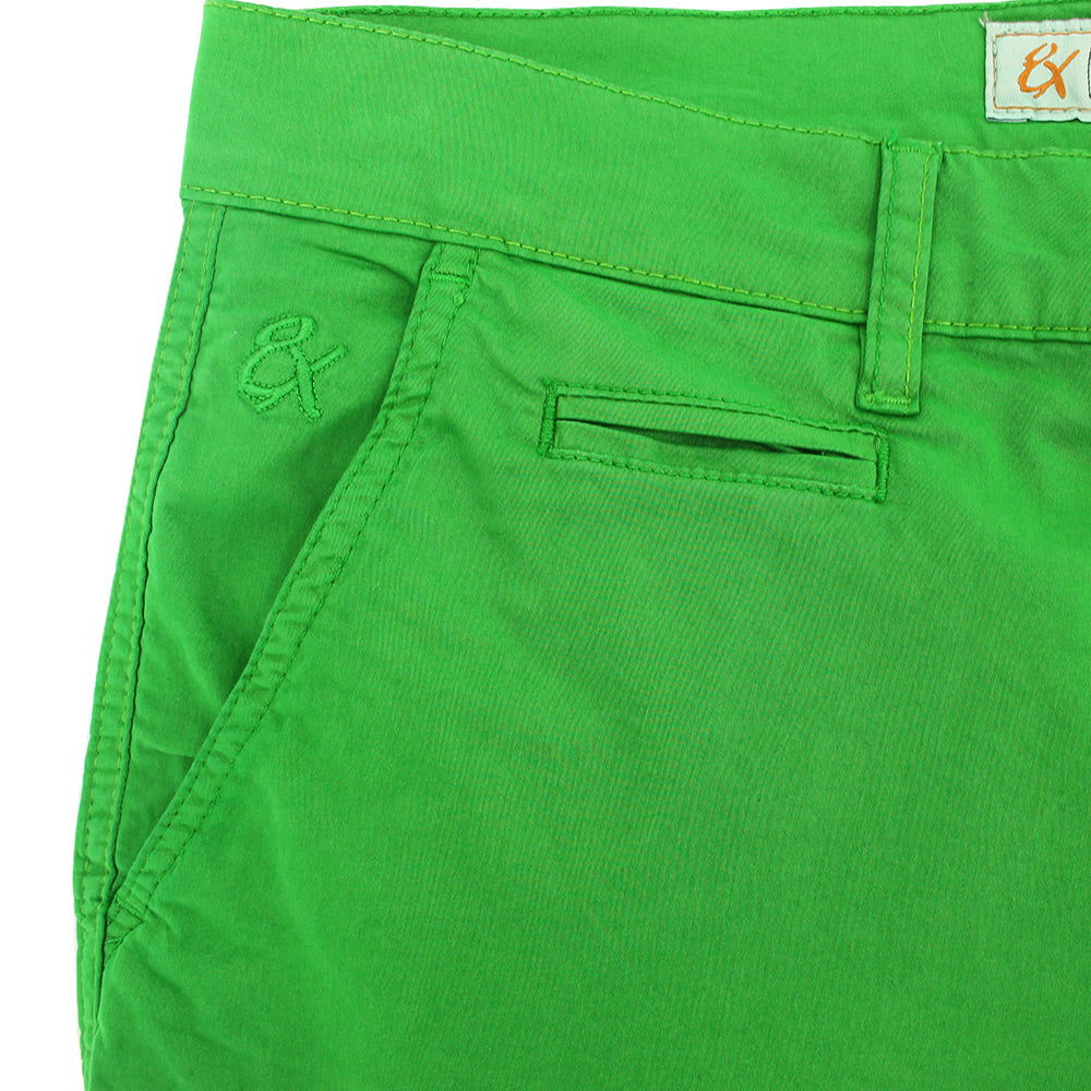 Green Slim Fit Chino Shorts Chino Shorts Eight-X   