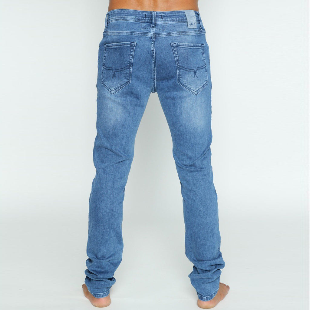 Slim Fit Stretch Light Denim Jeans #EIG-35 Jeans EightX   