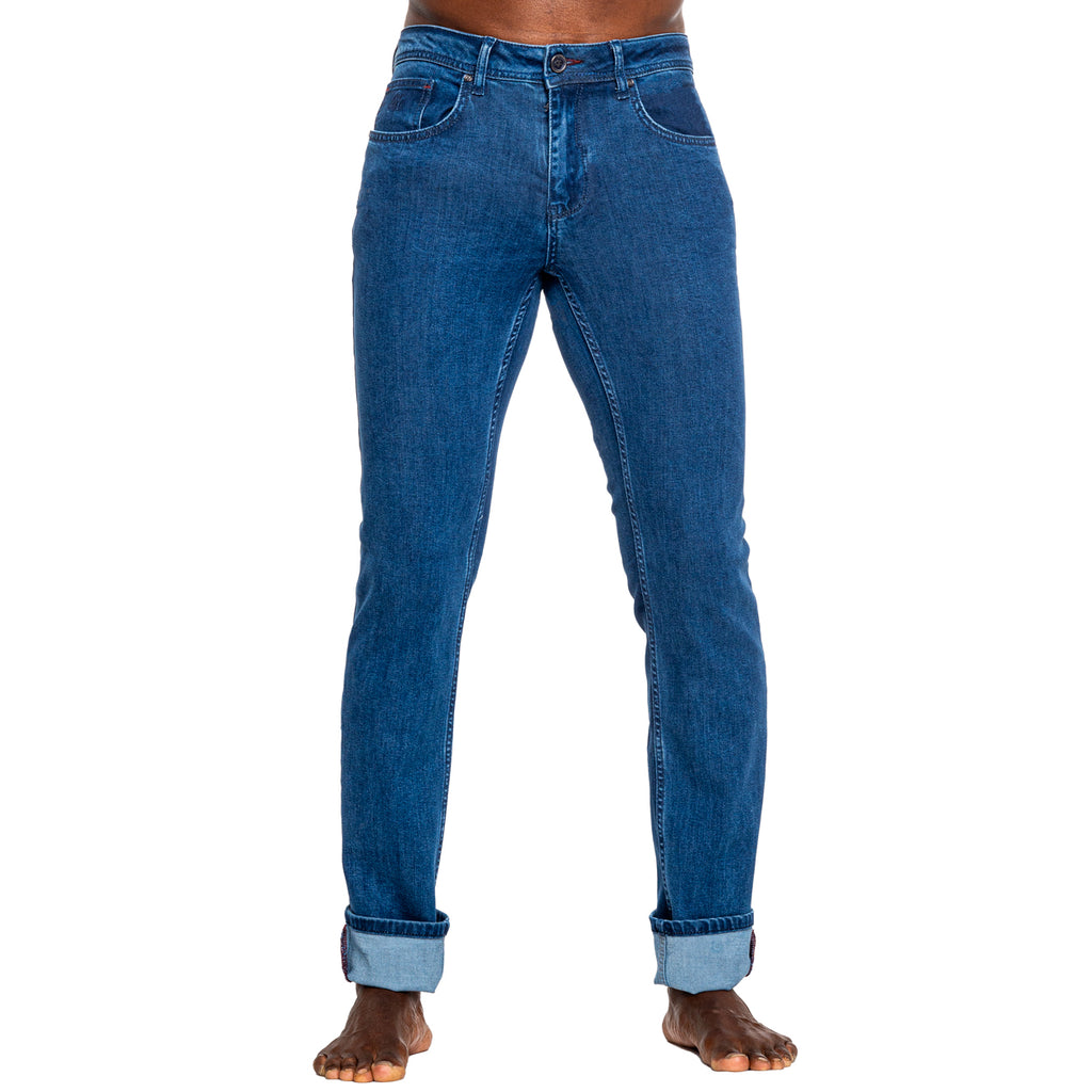 For the Forest Eco-Friendly Slim Fit Jeans - Indigo Jeans EightX   