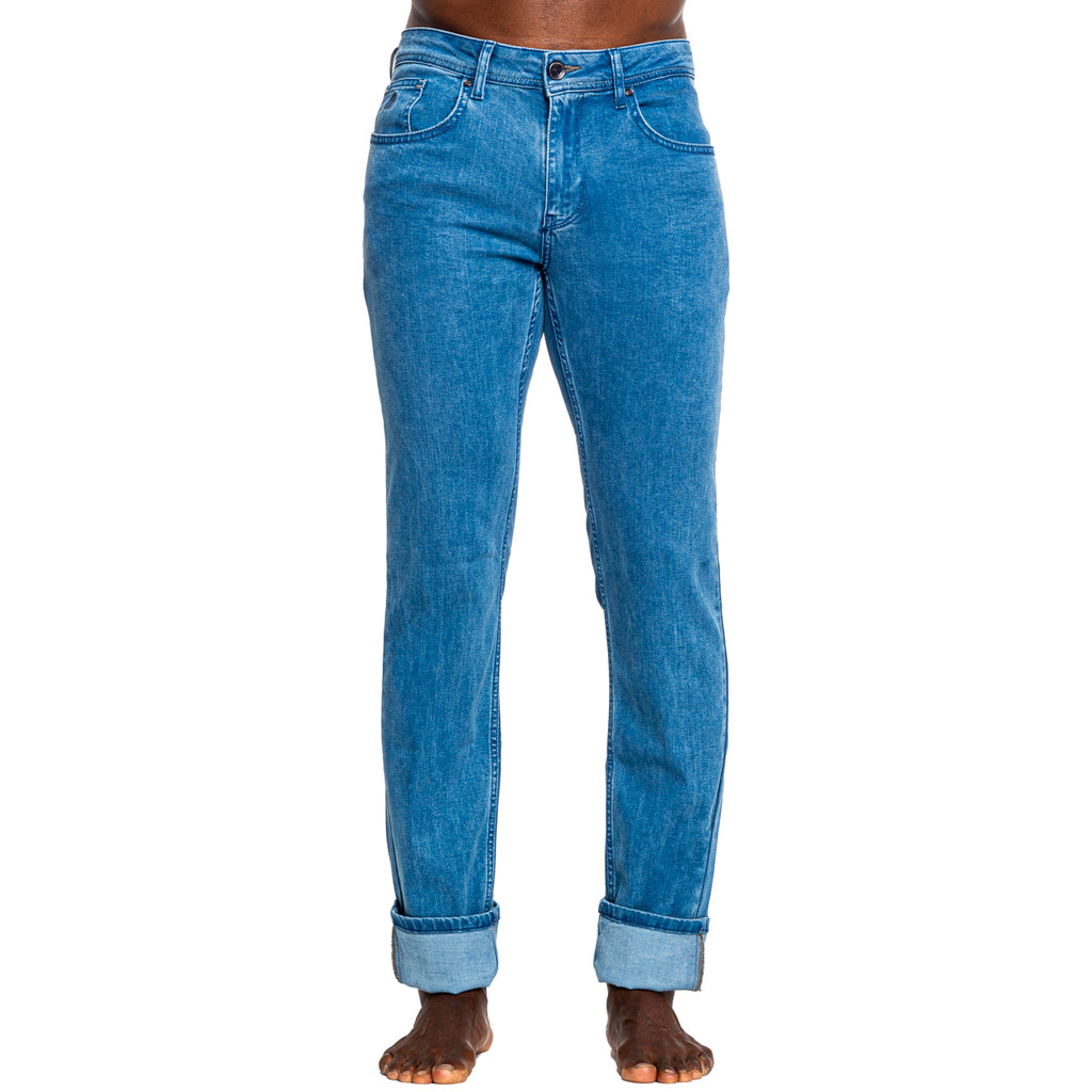 For the Forest Eco-Friendly Slim Fit Jeans - Blue Jeans EightX   