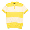 Gondola Knit Striped Polo - Yellow Polos Eight-X