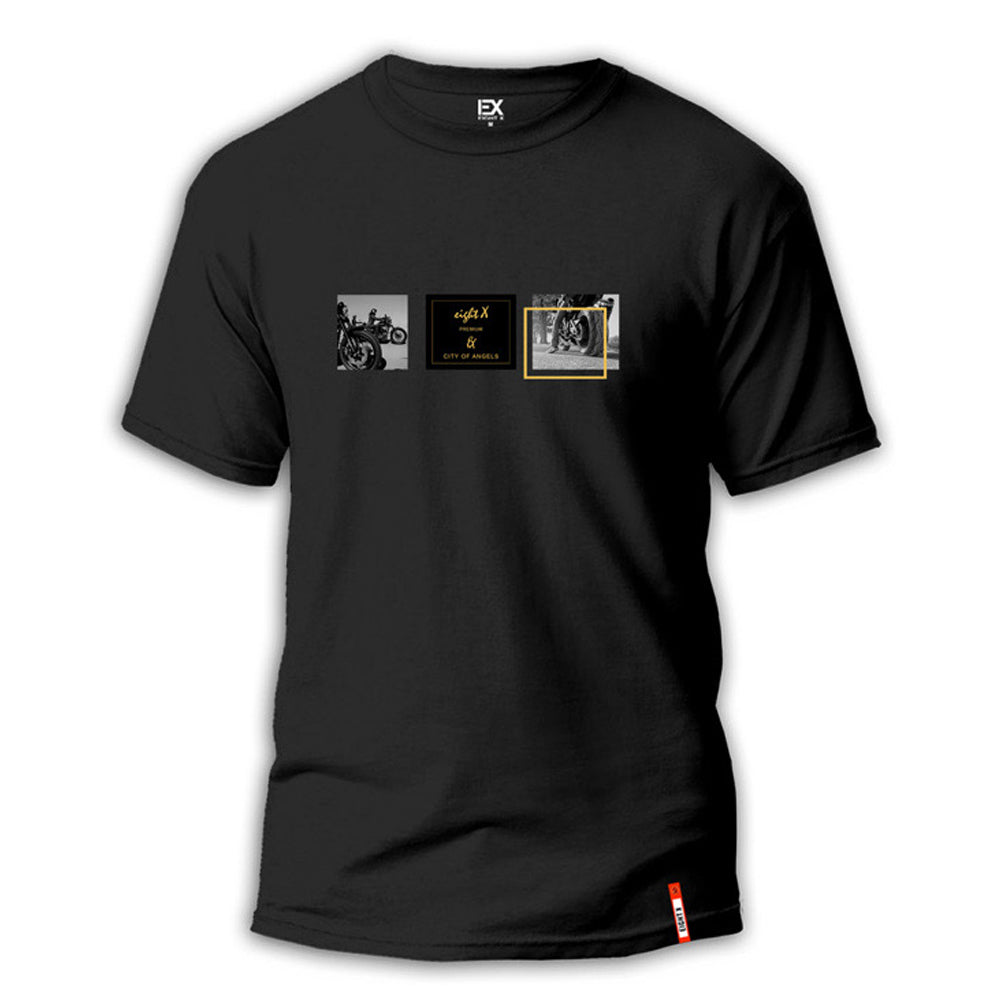 Steel Horse 8X Street T-Shirt - Black Graphic T-Shirts Eight-X   