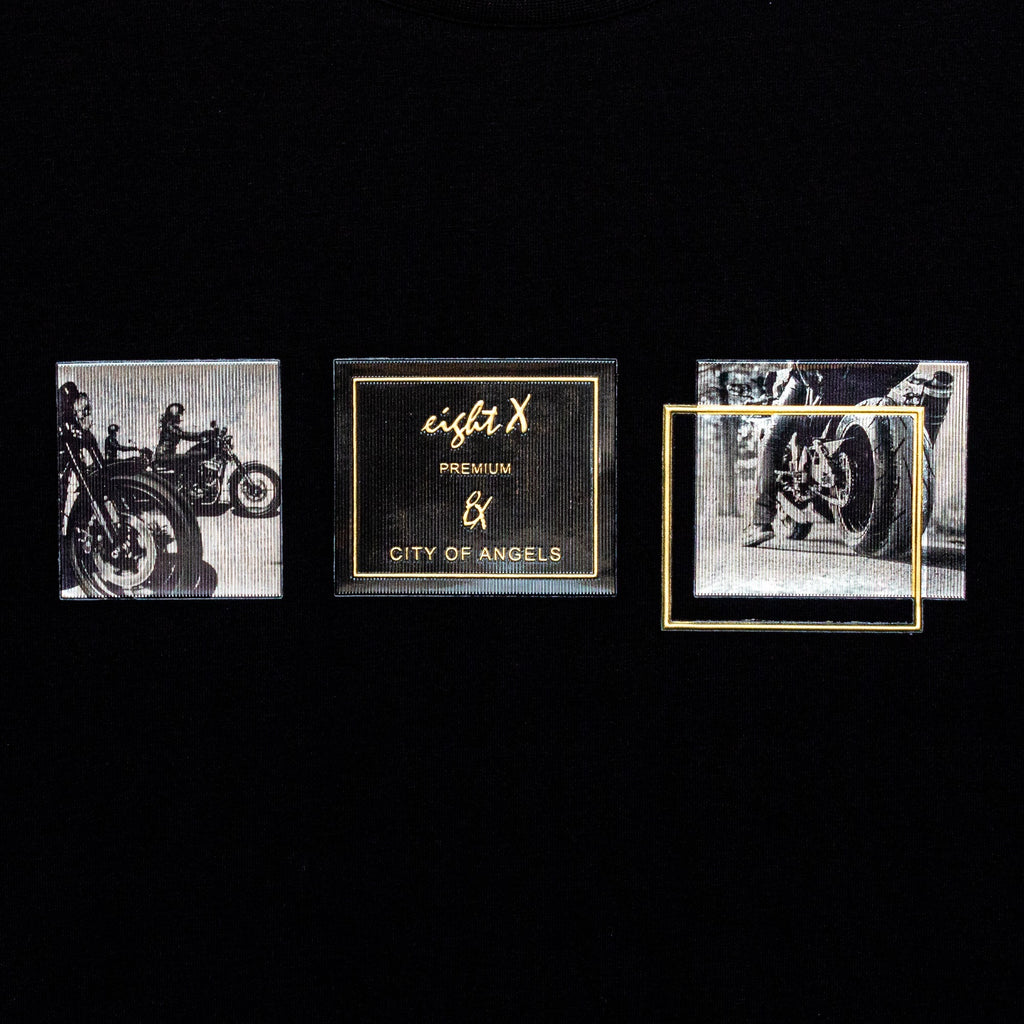 Steel Horse 8X Street T-Shirt - Black Graphic T-Shirts Eight-X   