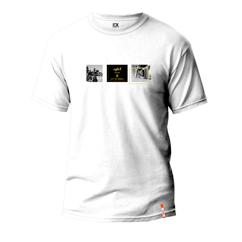 Steel Horse 8X Street T-Shirt - White Graphic T-Shirts Eight-X   