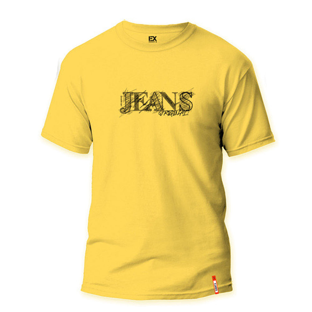 Jeans 8X Street T-Shirt - Yellow Graphic T-Shirts Eight-X   