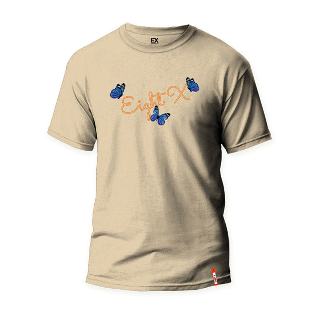 The Meadow 8X Street T-Shirt - Beige Graphic T-Shirts Eight-X   