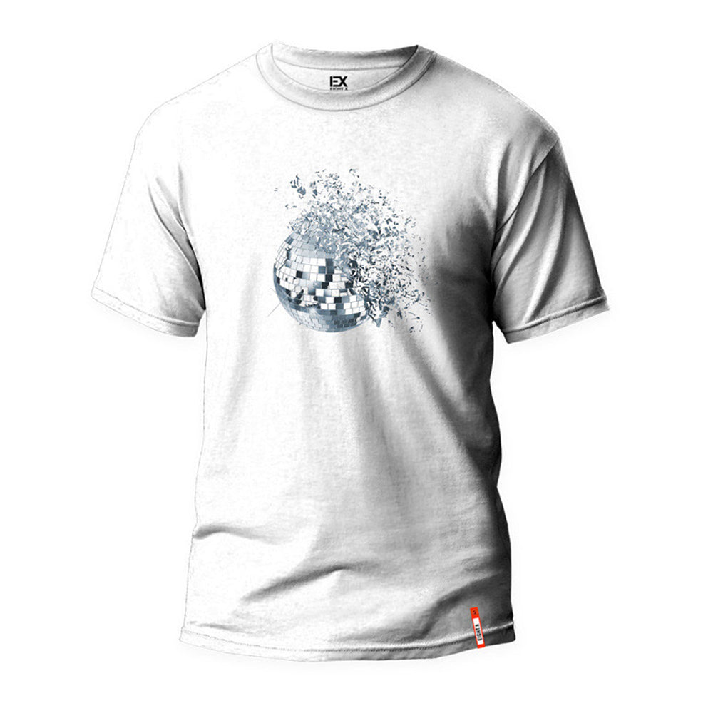 Disco Damage 8X Street T-Shirt - Whtie Graphic T-Shirts Eight-X   