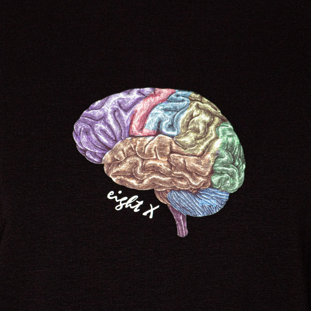 The Brain 8X Street T-Shirt - Black Graphic T-Shirts Eight-X   