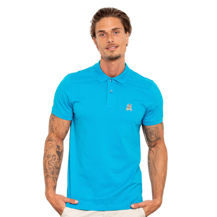 Cannes FROG Slim Fit Polo - Blue Polos Eight-X
