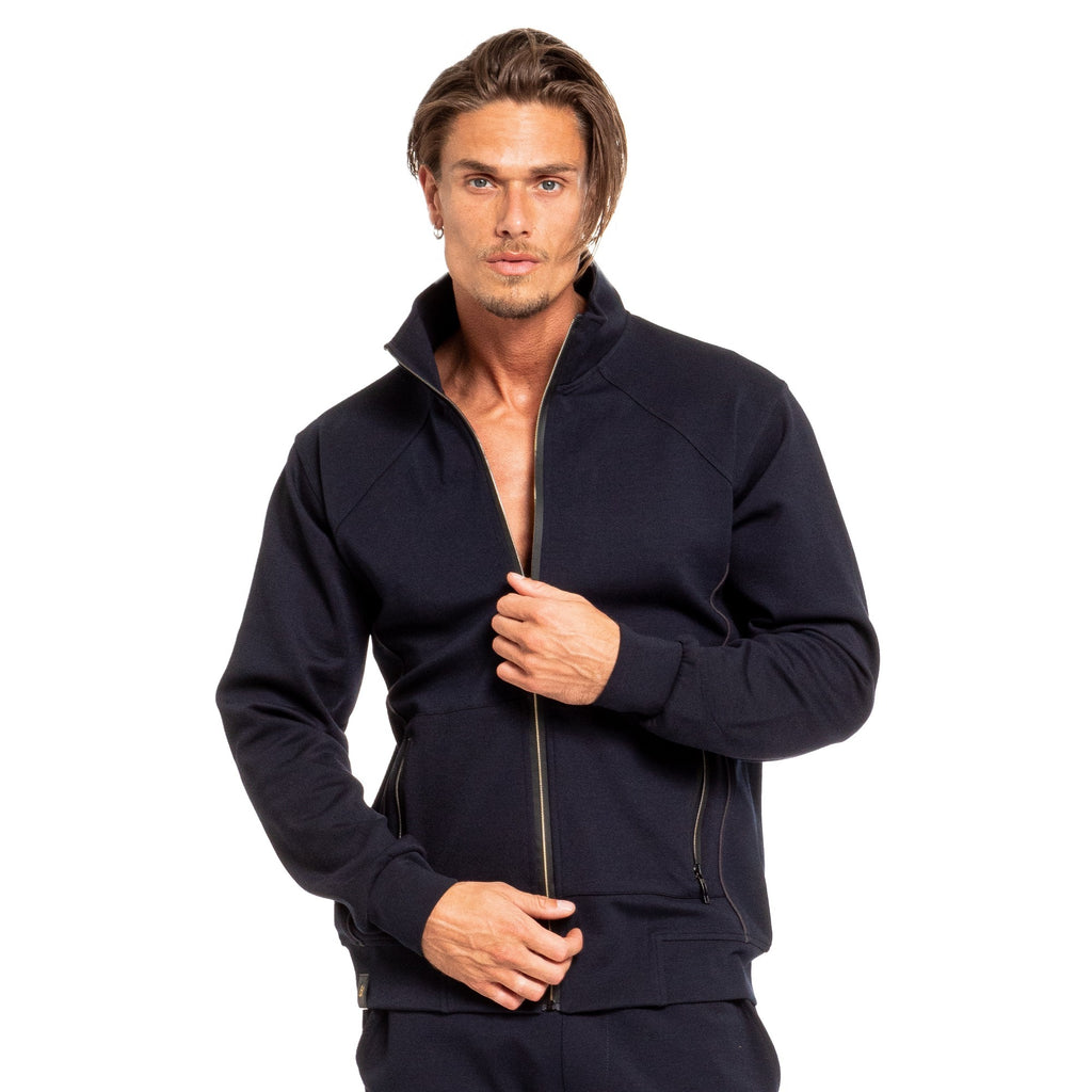 Full Zip Track Jacket - Navy Jackets Eight-X   