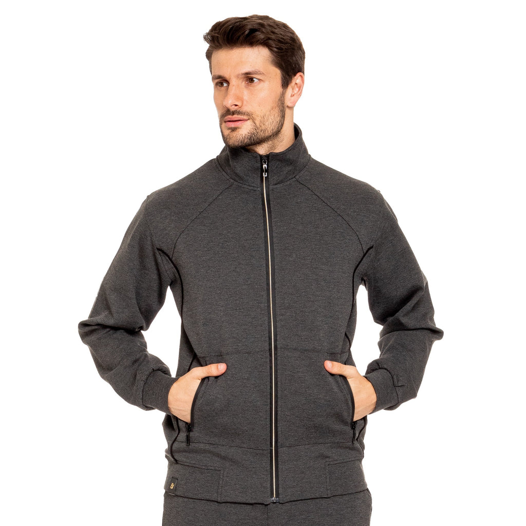 Full Zip Track  Jacket - Grey Jackets Eight-X   