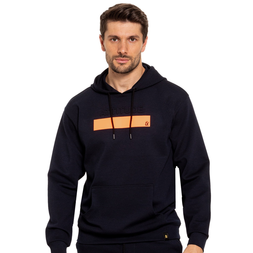 Attitude Hoodie - Navy Sweatshirts Eight-X   