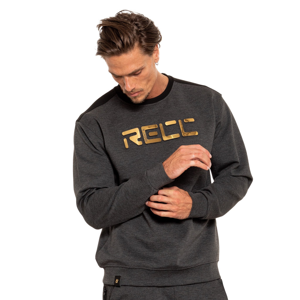 Recc Crewneck Pullover Sweatshirt - Grey Sweatshirts Eight-X   