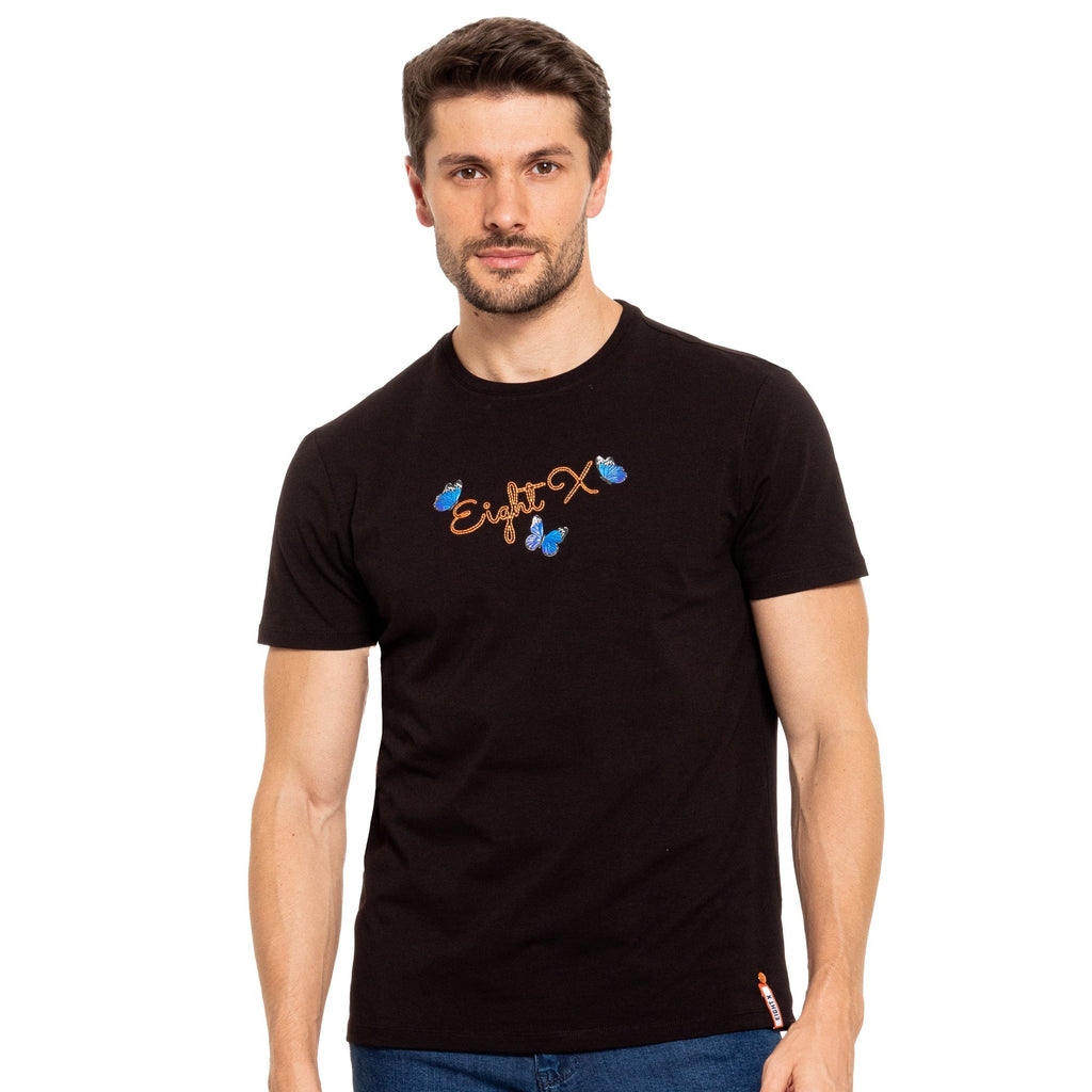 The Meadow 8X Street T-Shirt - Black Graphic T-Shirts Eight-X BLACK S 