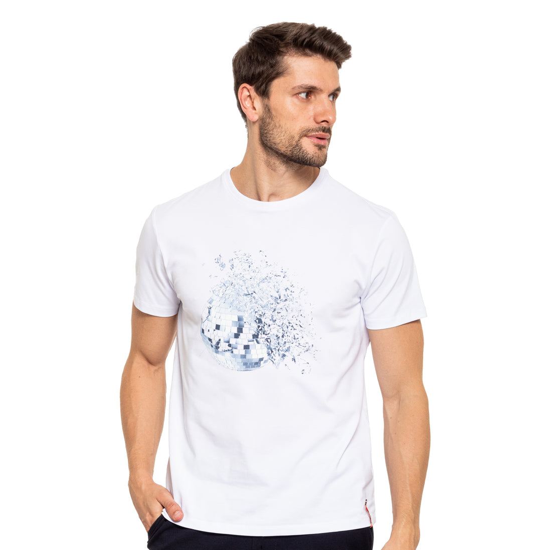 Disco Damage 8X Street T-Shirt - Whtie Graphic T-Shirts Eight-X WHITE S