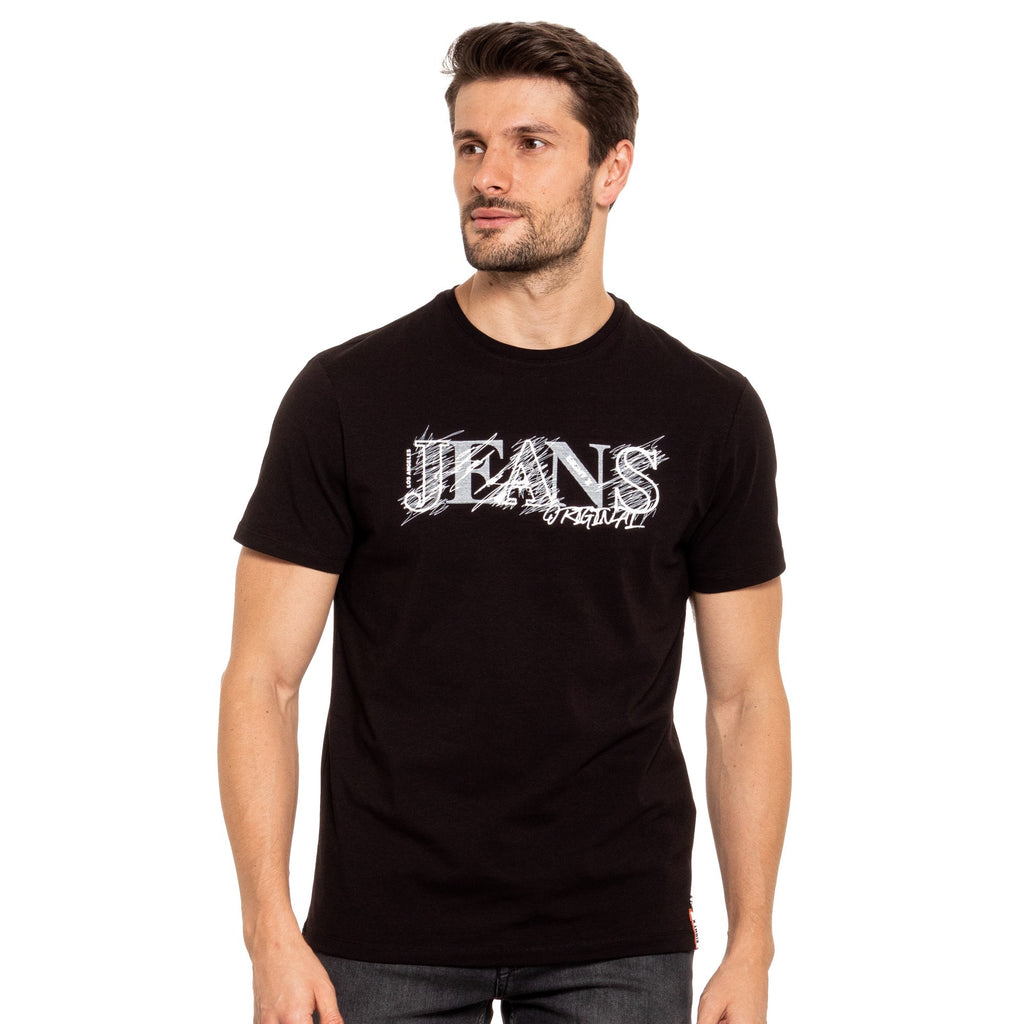Jeans 8X Street T-Shirt - Black Graphic T-Shirts Eight-X BLACK S 
