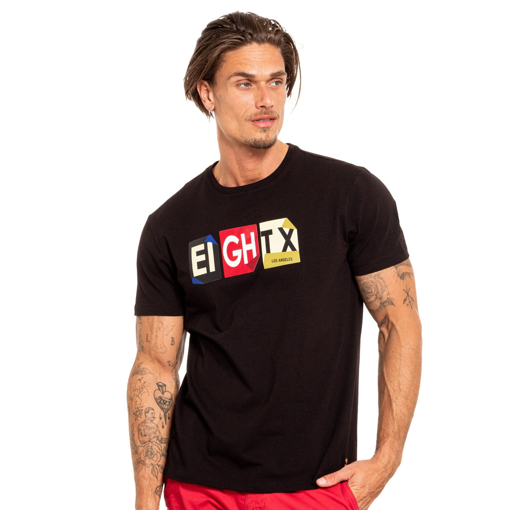 Folds 8X Street T-Shirt - Black Graphic T-Shirts Eight-X BLACK S 