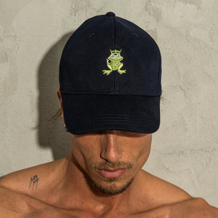 FROG Logo Hat - Navy/Green Frog  Eight-X   