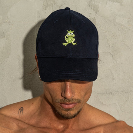 FROG Logo Hat - Navy/Green Frog  Eight-X   