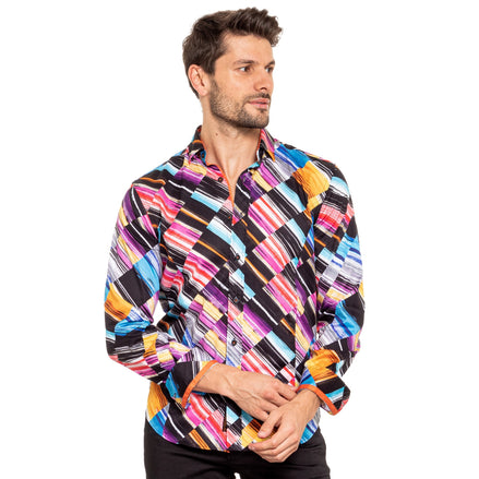 The Speed of Colour Button Down Shirt Button Down Shirts Eight-X MULTI S