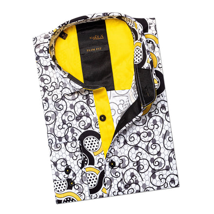 Honeycomb Hive Button Down Shirt Button Down Shirts Eight-X