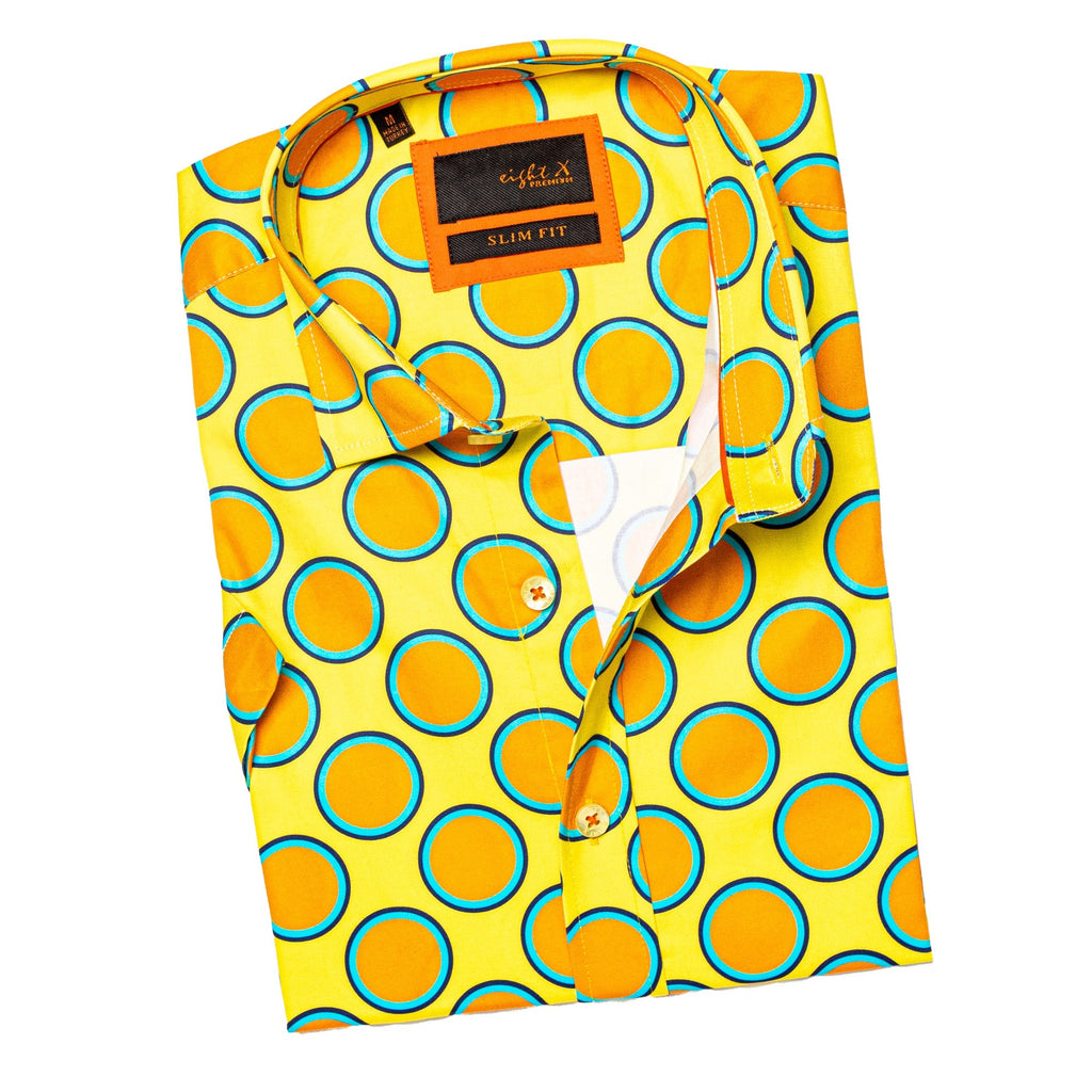 Eternal Sunshine Short Sleeve Button Down Shirt Short Sleeve Button Down Eight-X   