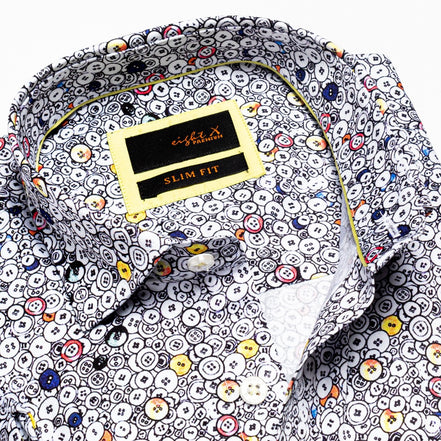 Buncha Buttons Short Sleeve Button Down Shirt Short Sleeve Eight-X
